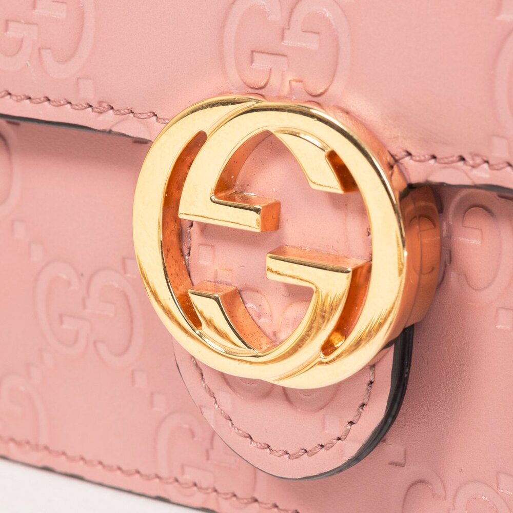 Gucci Icon Camellia Guccissima Gucci Signature Chain Wallet - Picture 9 of 12